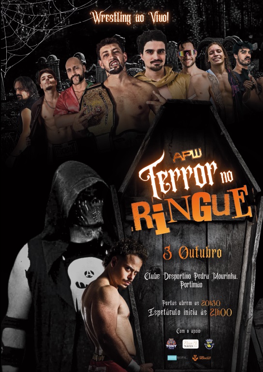 APW TERROR NO RINGUE - Wrestling 3/10 - 21h Bilhete FILA da FRENTE